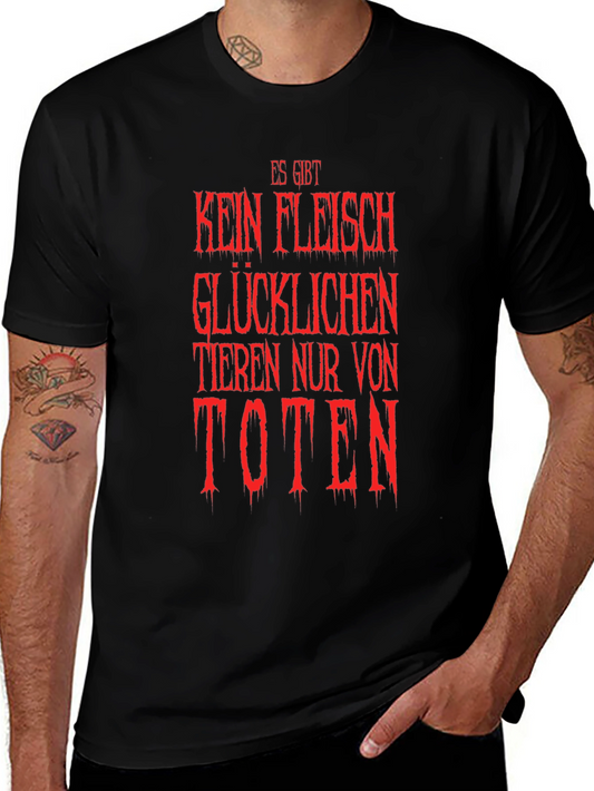 Vegan Slogan T-Shirt - Es Gibt Kein Fleisch