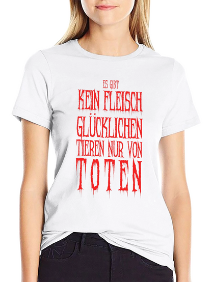 Vegan Slogan T-Shirt - Es Gibt Kein Fleisch