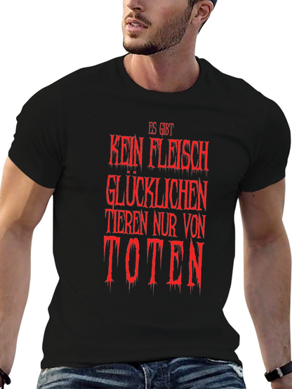 Vegan Slogan T-Shirt - Es Gibt Kein Fleisch