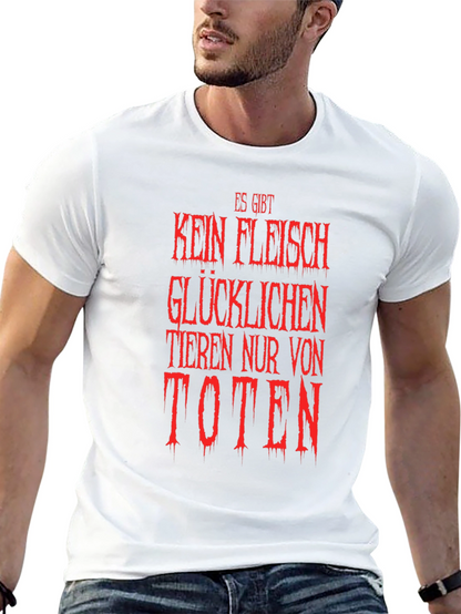 Vegan Slogan T-Shirt - Es Gibt Kein Fleisch