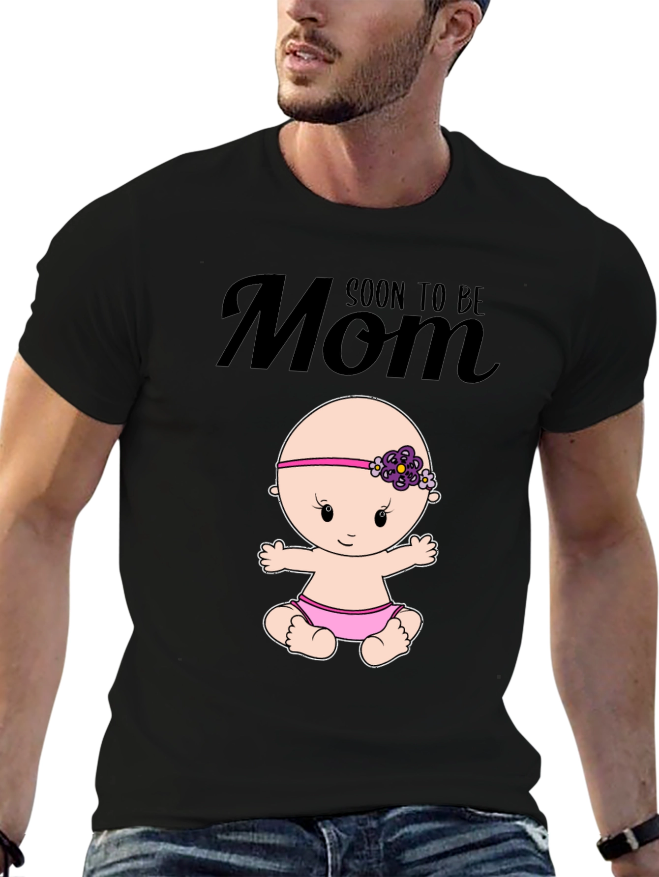 Soon to Be Mom Baby Graphic T-Shirt