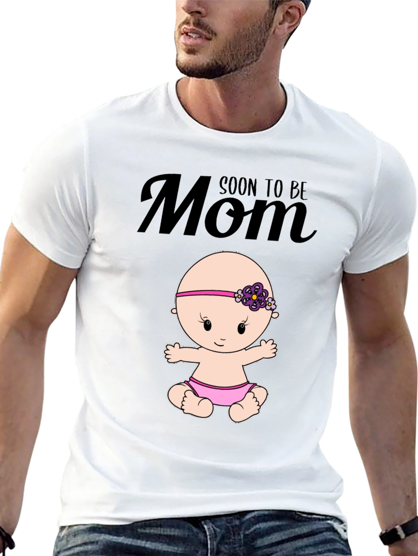 Soon to Be Mom Baby Graphic T-Shirt