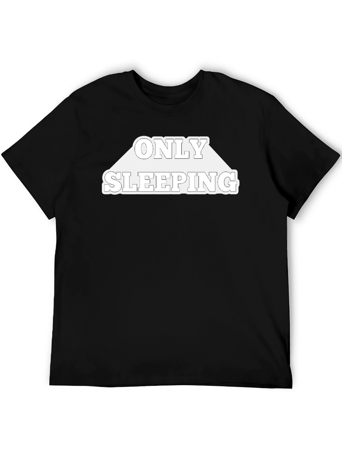 Only Sleeping Black Graphic Tee