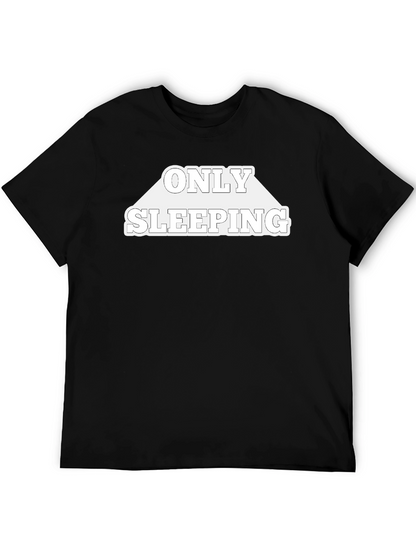 Only Sleeping Black Graphic Tee