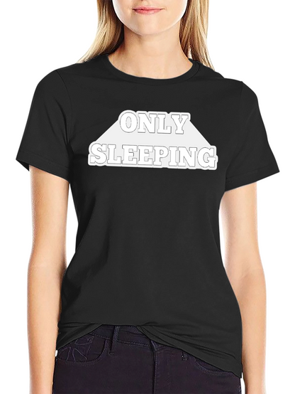 Only Sleeping Black Graphic Tee