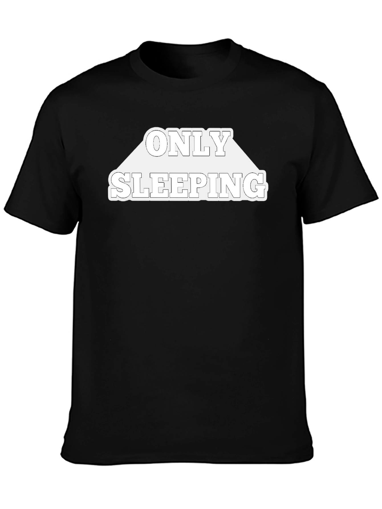 Only Sleeping Black Graphic Tee