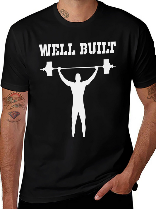 Well Built Weightlifter Graphic T-Shirt