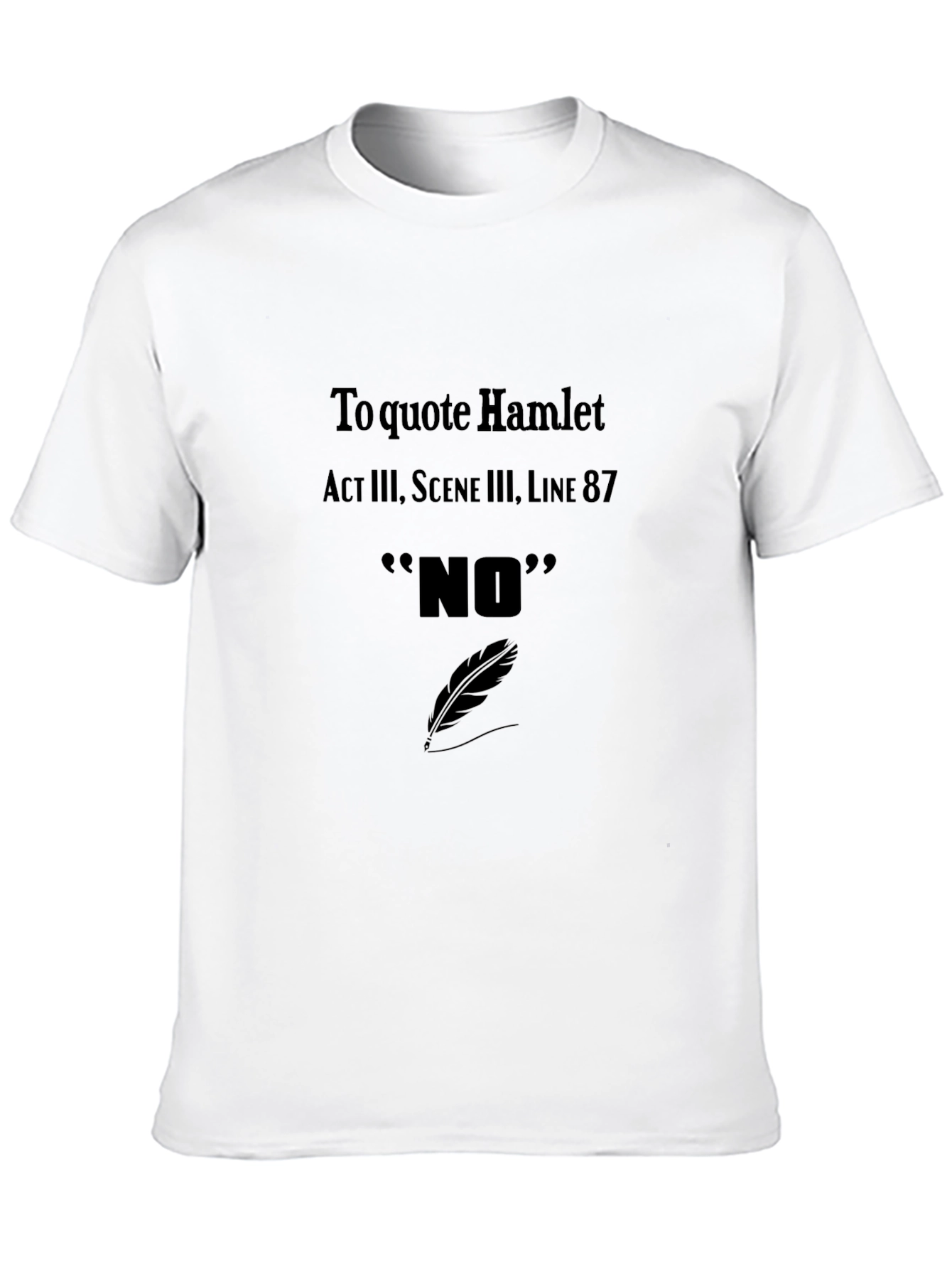 Hamlet Quote T-Shirt - NO Act III Scene III