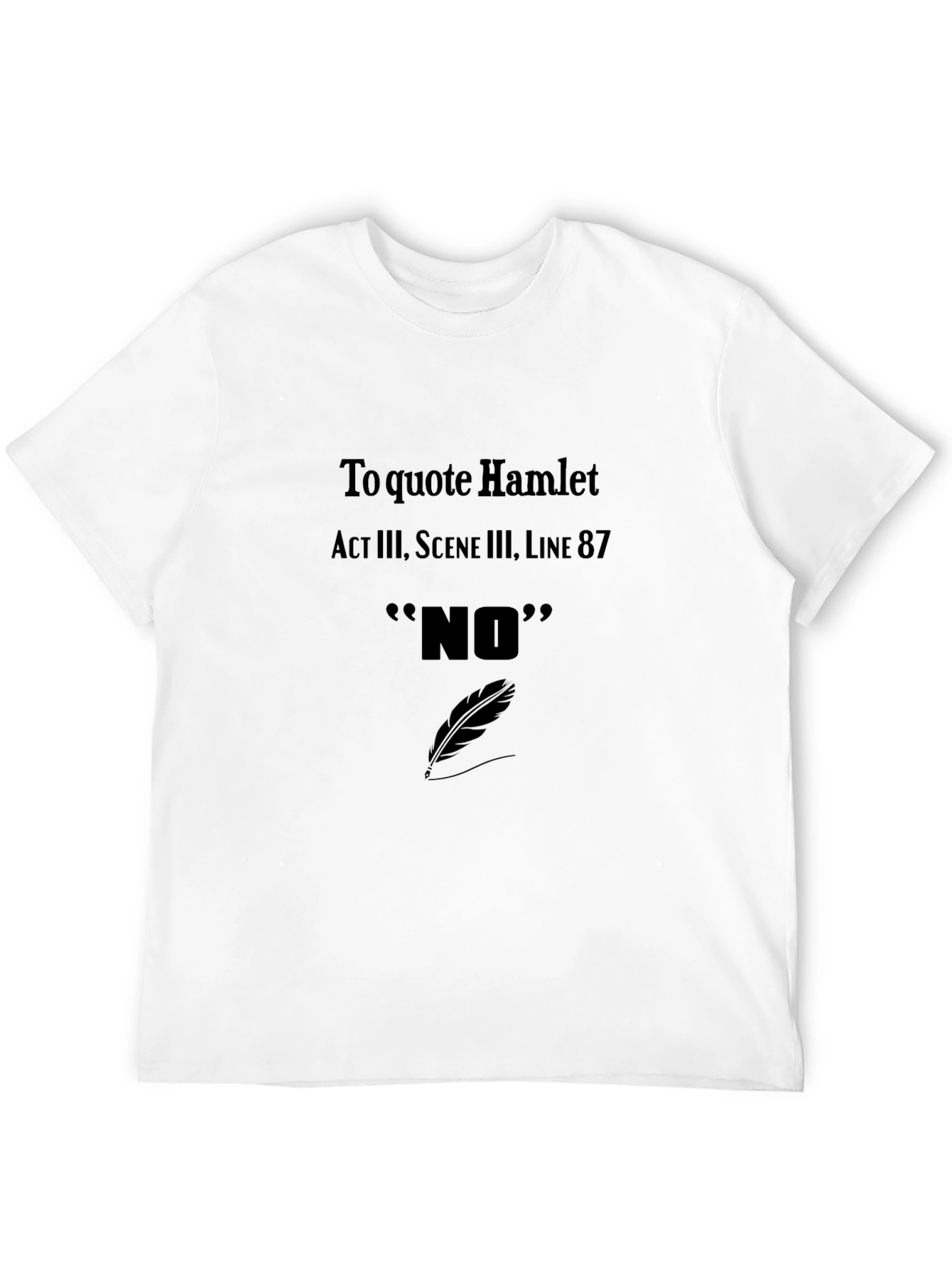 Hamlet Quote T-Shirt - NO Act III Scene III