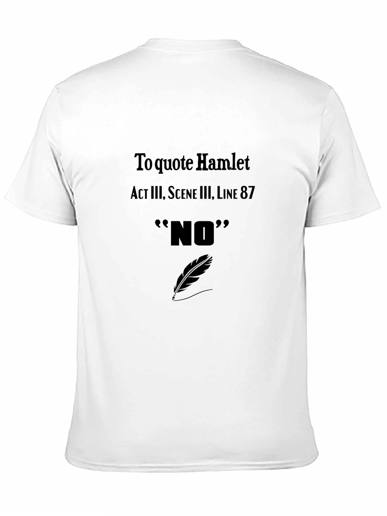 Hamlet Quote T-Shirt - NO Act III Scene III