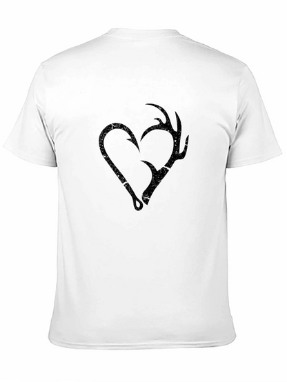 Fishing and Hunting Heart T-Shirt