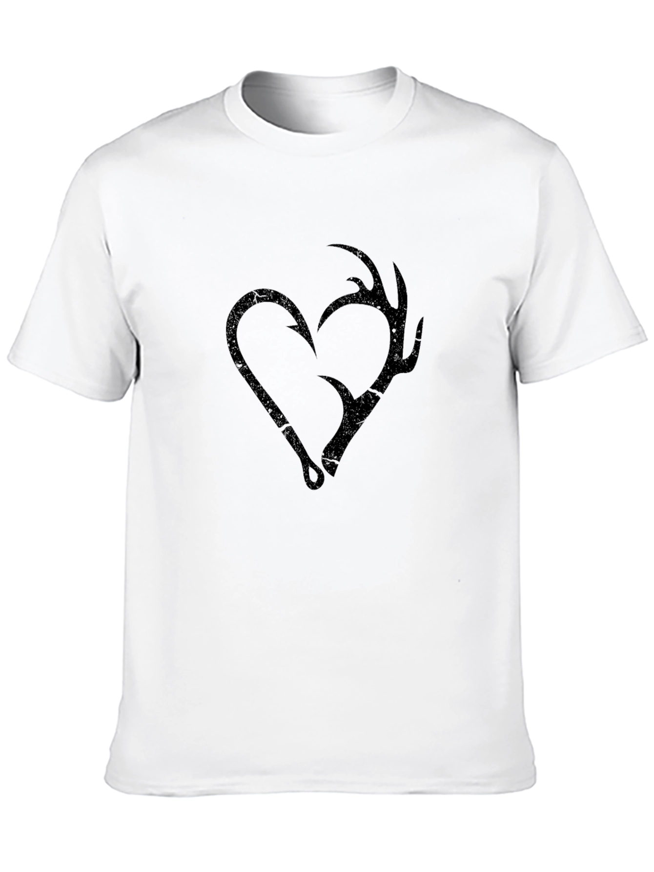Fishing and Hunting Heart T-Shirt