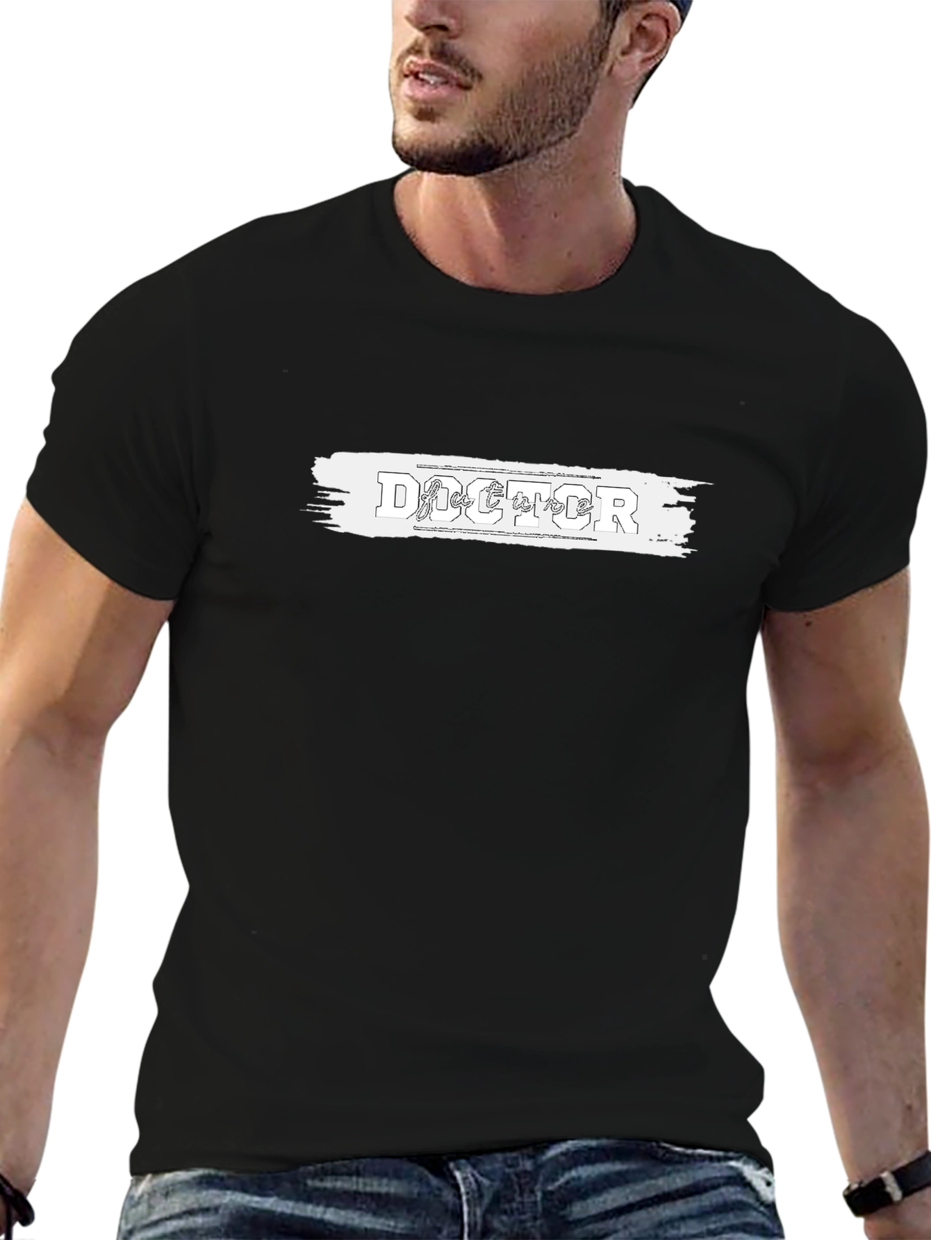 Cool Doctor Tee - Black Cotton Graphic T-Shirt