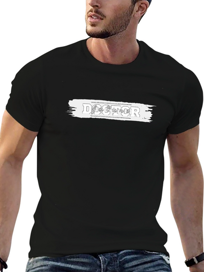 Cool Doctor Tee - Black Cotton Graphic T-Shirt