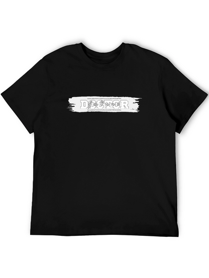 Cool Doctor Tee - Black Cotton Graphic T-Shirt