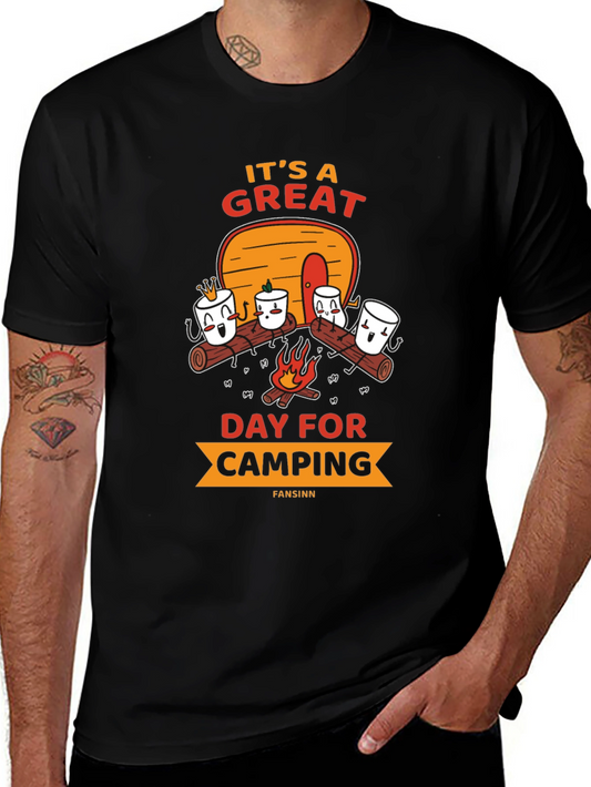Camping Marshmallow Graphic Tee