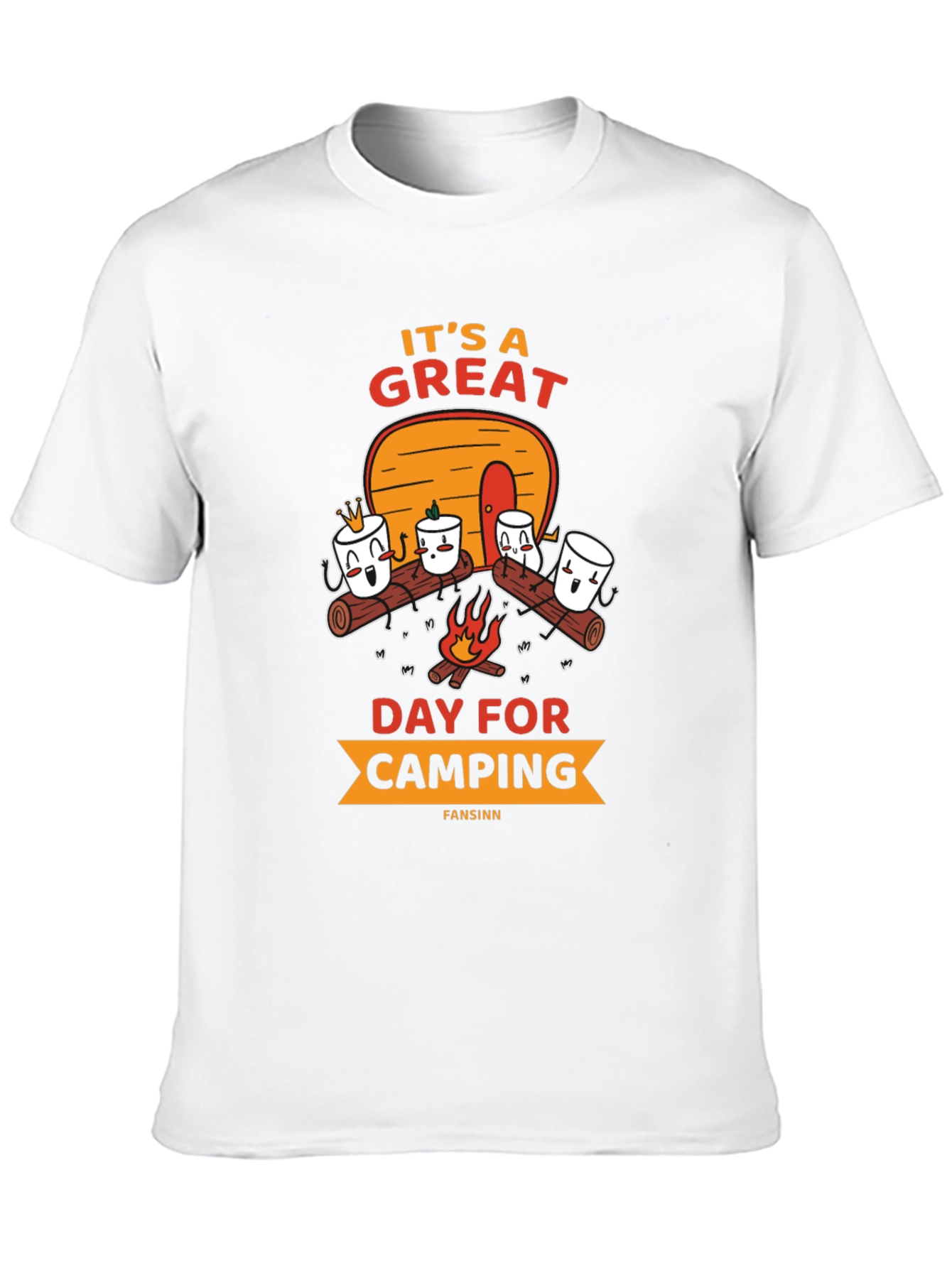Camping Marshmallow Graphic Tee