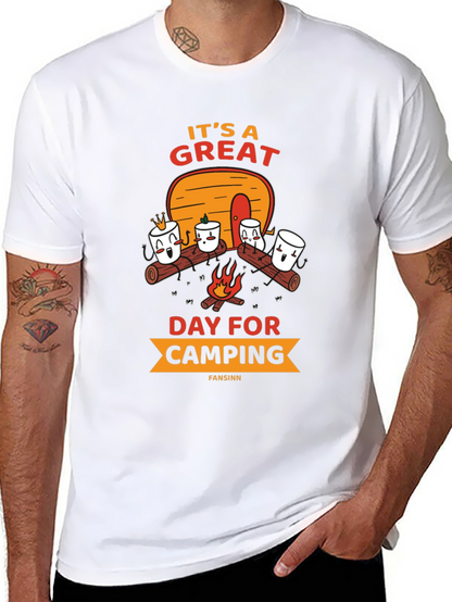 Camping Marshmallow Graphic Tee