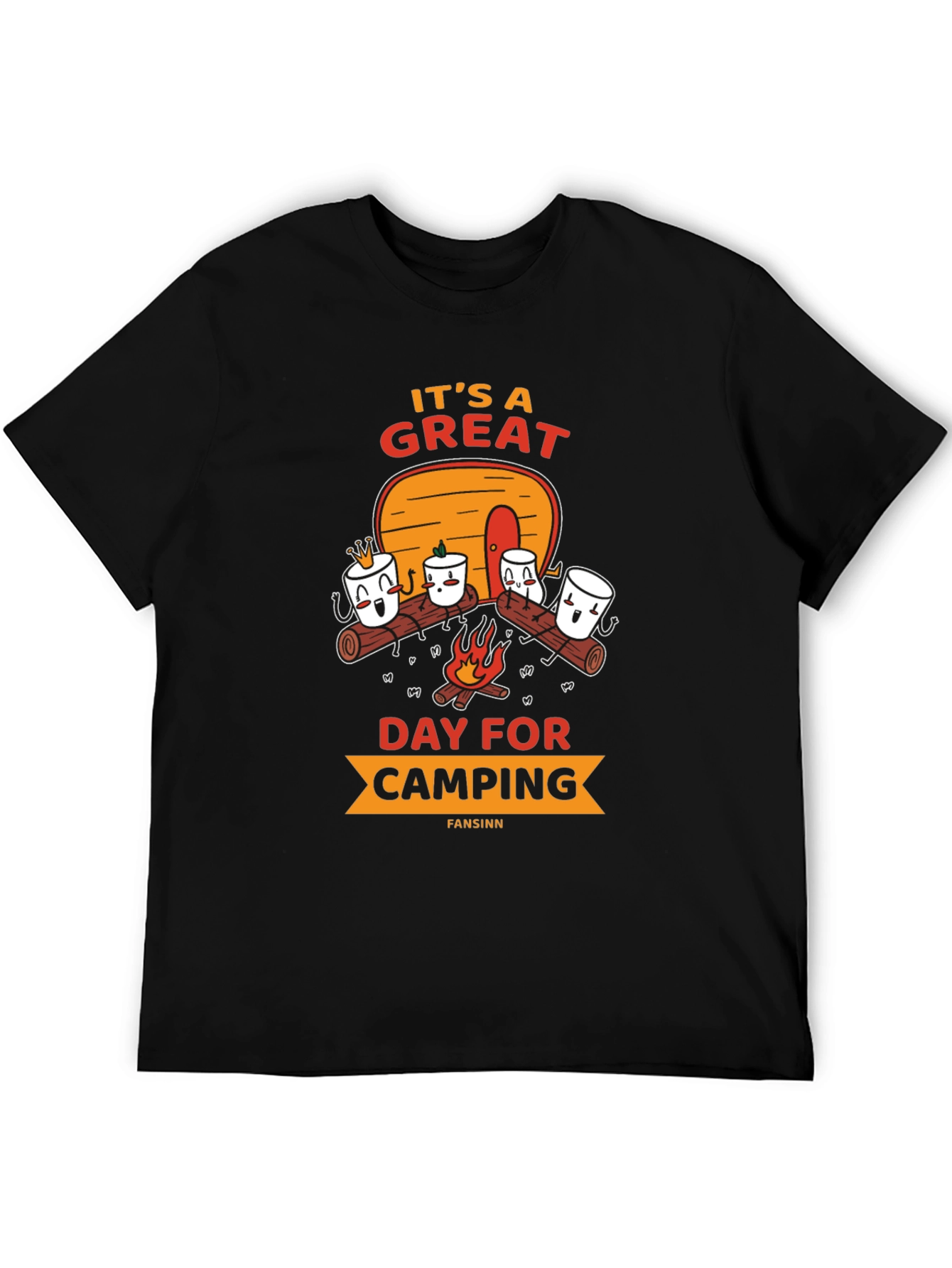 Camping Marshmallow Graphic Tee