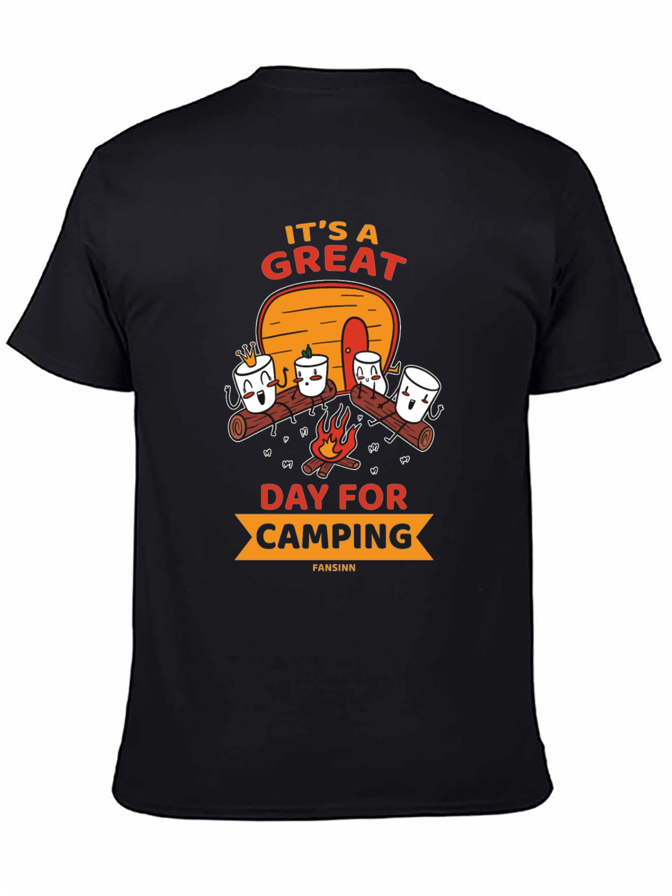 Camping Marshmallow Graphic Tee