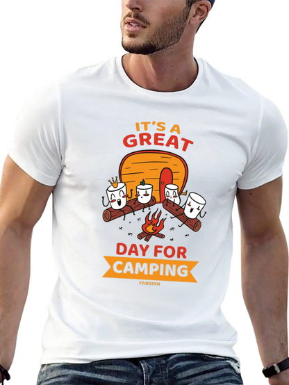 Camping Marshmallow Graphic Tee