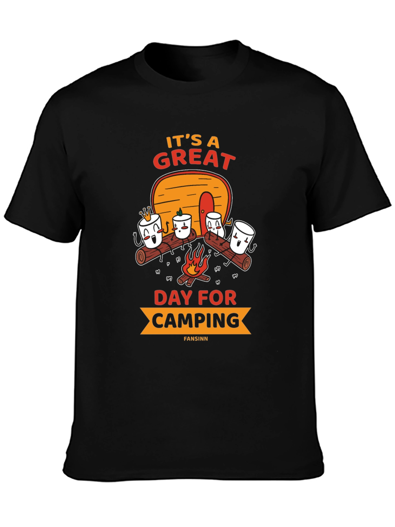 Camping Marshmallow Graphic Tee