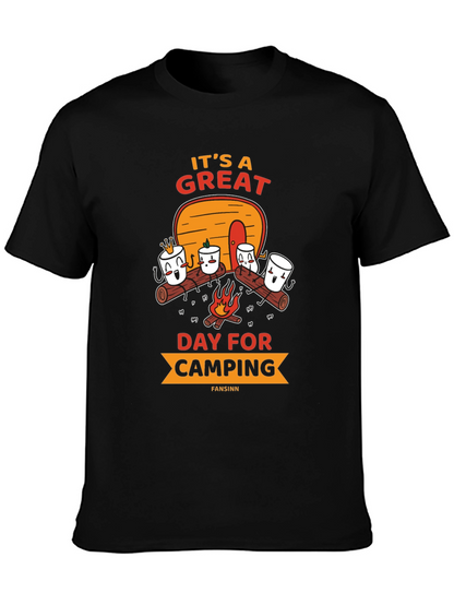 Camping Marshmallow Graphic Tee