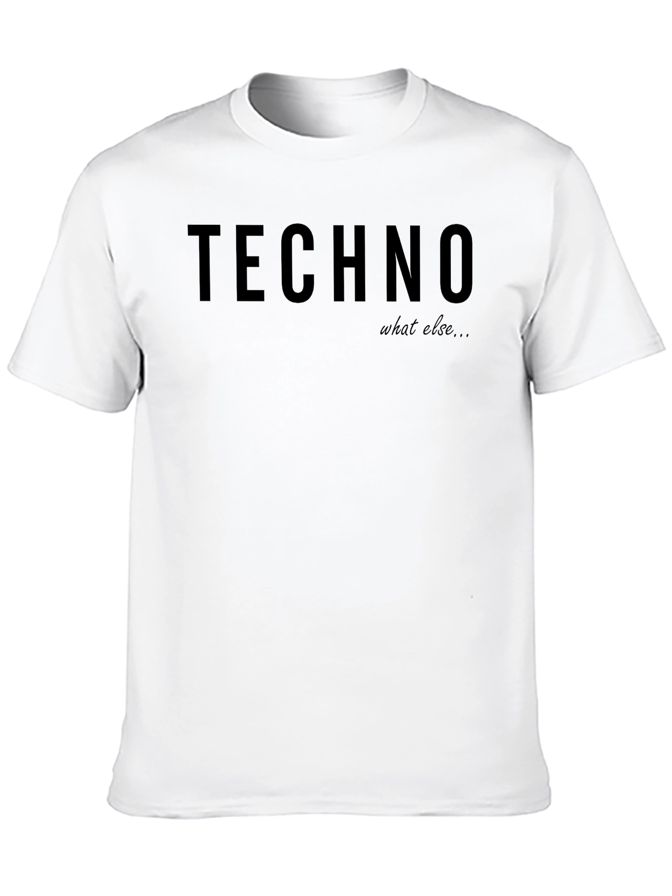 Techno What Else Black Graphic T-Shirt
