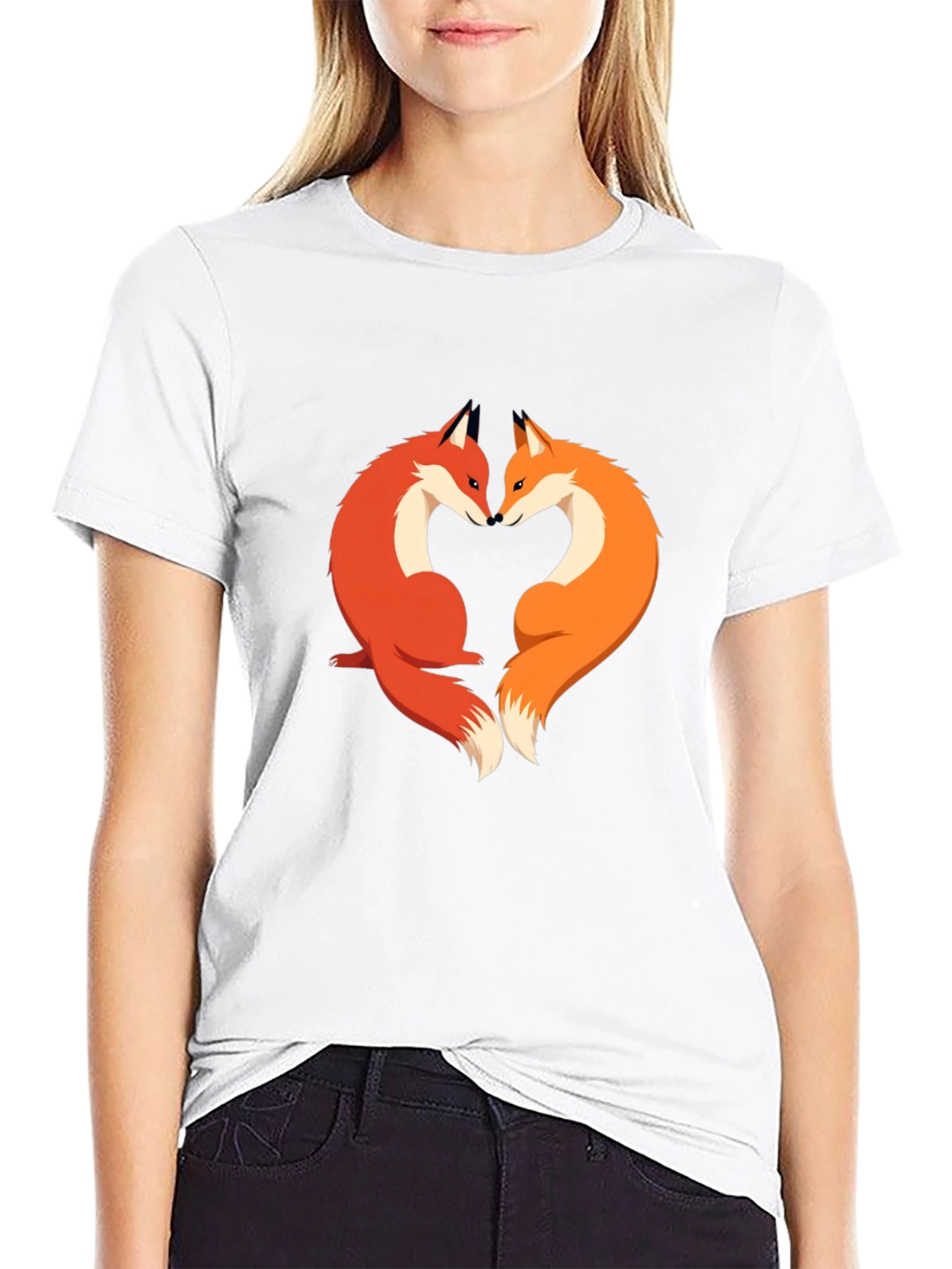 Fox Love Graphic Tee - Stylish & Unique Design