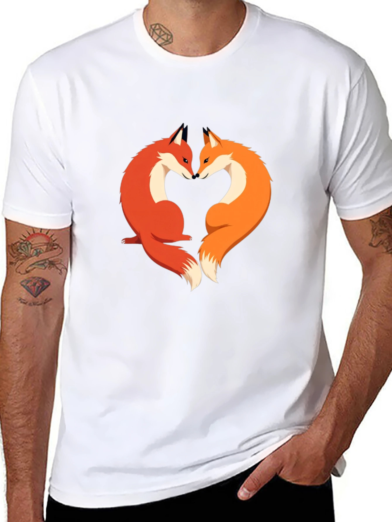Fox Love Graphic Tee - Stylish & Unique Design