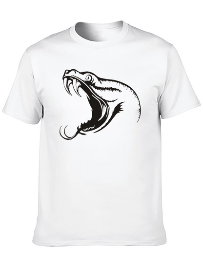 Mens Black Snake Graphic Tee