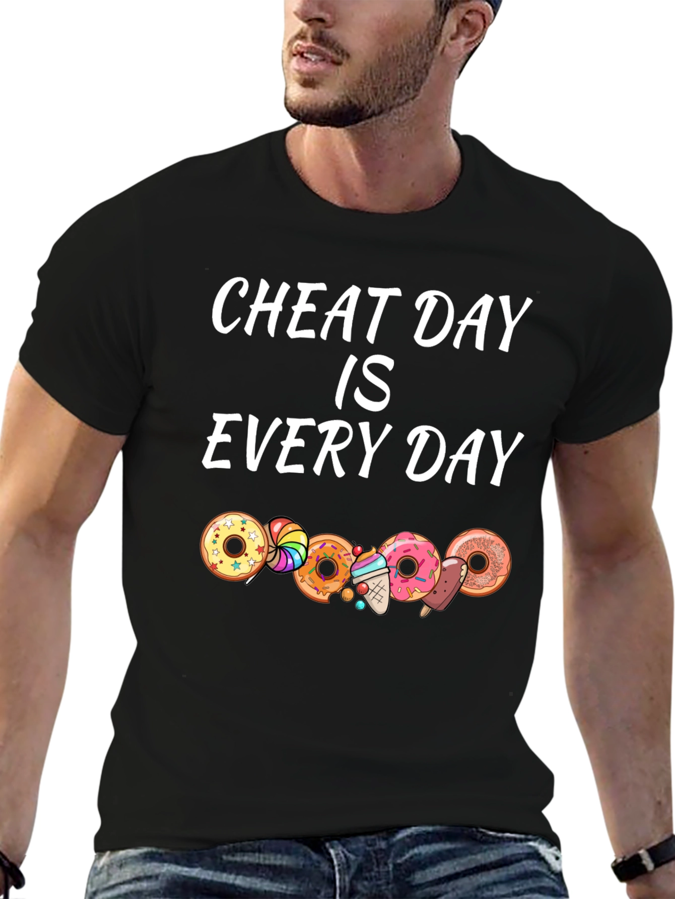 Cheat Day Every Day T-Shirt Donut Design
