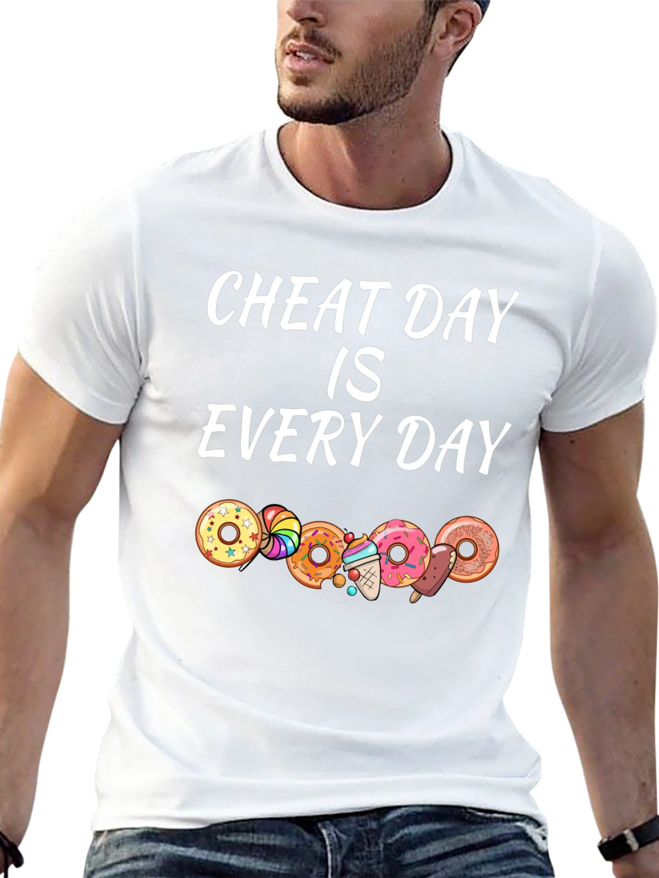 Cheat Day Every Day T-Shirt Donut Design