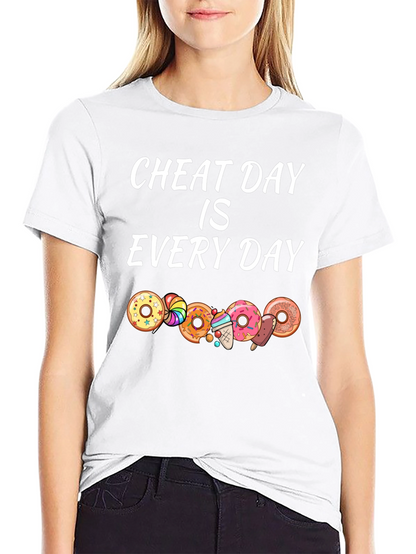 Cheat Day Every Day T-Shirt Donut Design