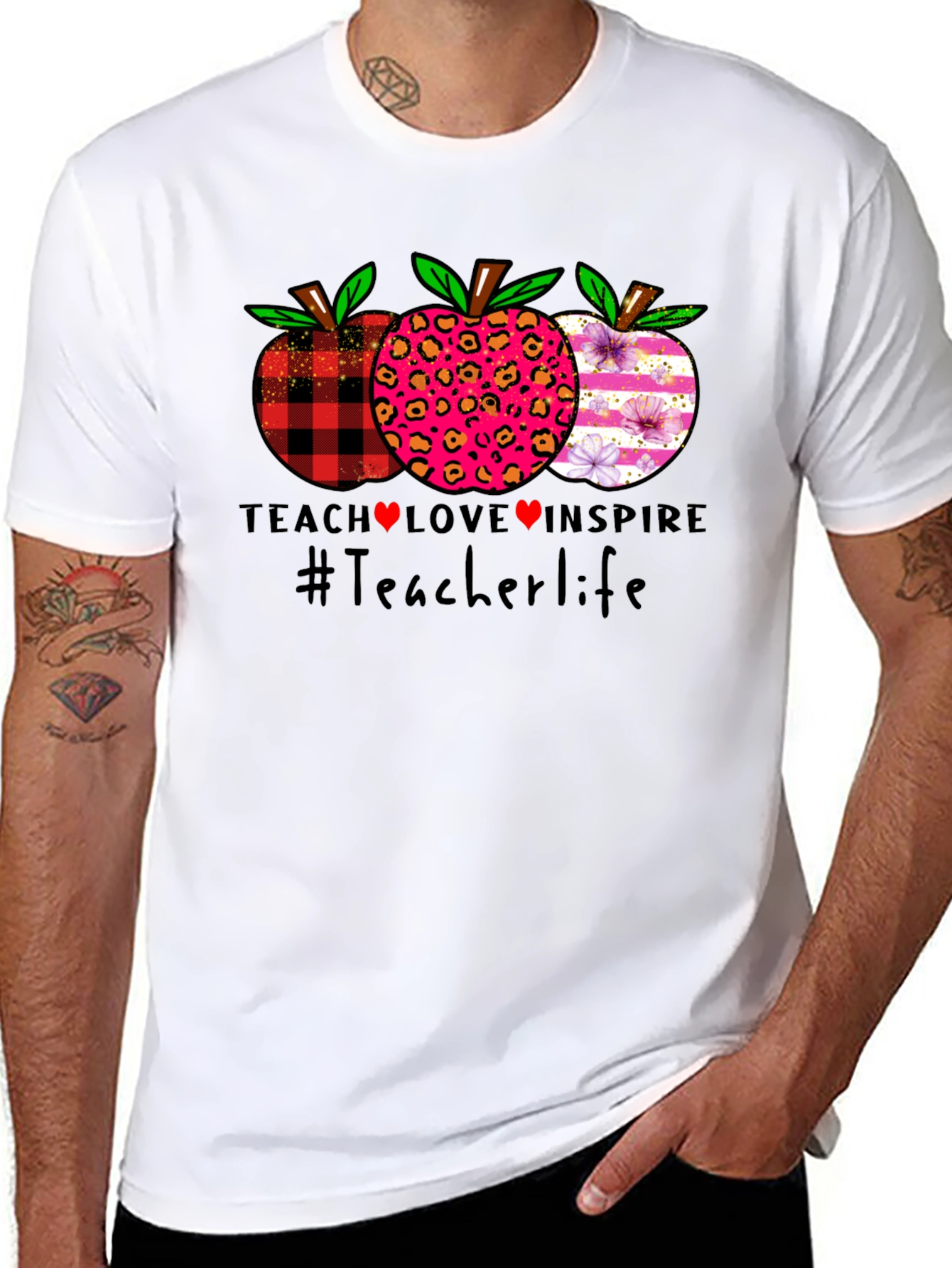 Teacher Life Apple T-Shirt