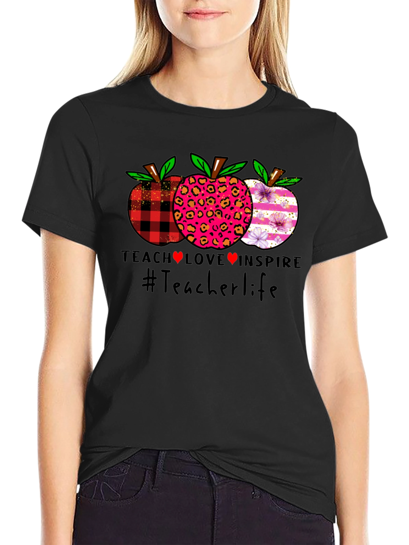Teacher Life Apple T-Shirt