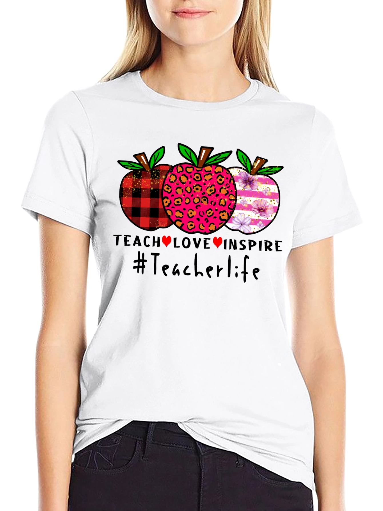 Teacher Life Apple T-Shirt