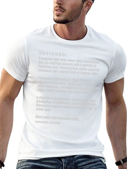 Designer Definition Black T-Shirt