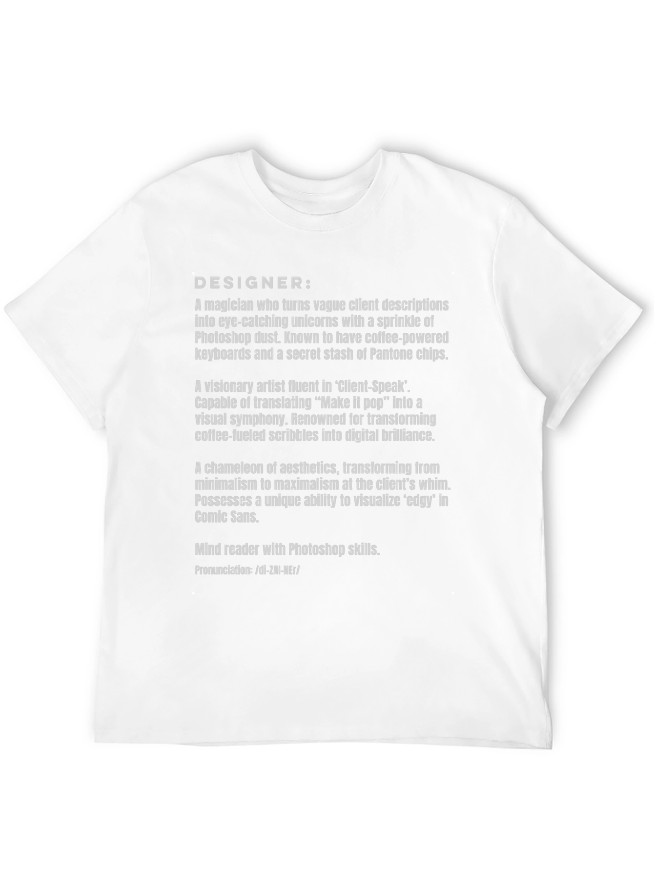 Designer Definition Black T-Shirt
