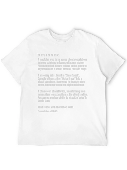 Designer Definition Black T-Shirt
