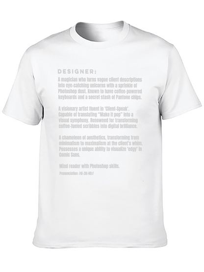 Designer Definition Black T-Shirt