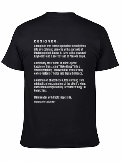 Designer Definition Black T-Shirt