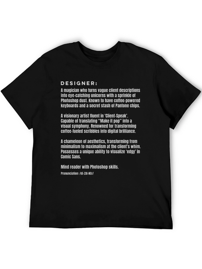 Designer Definition Black T-Shirt