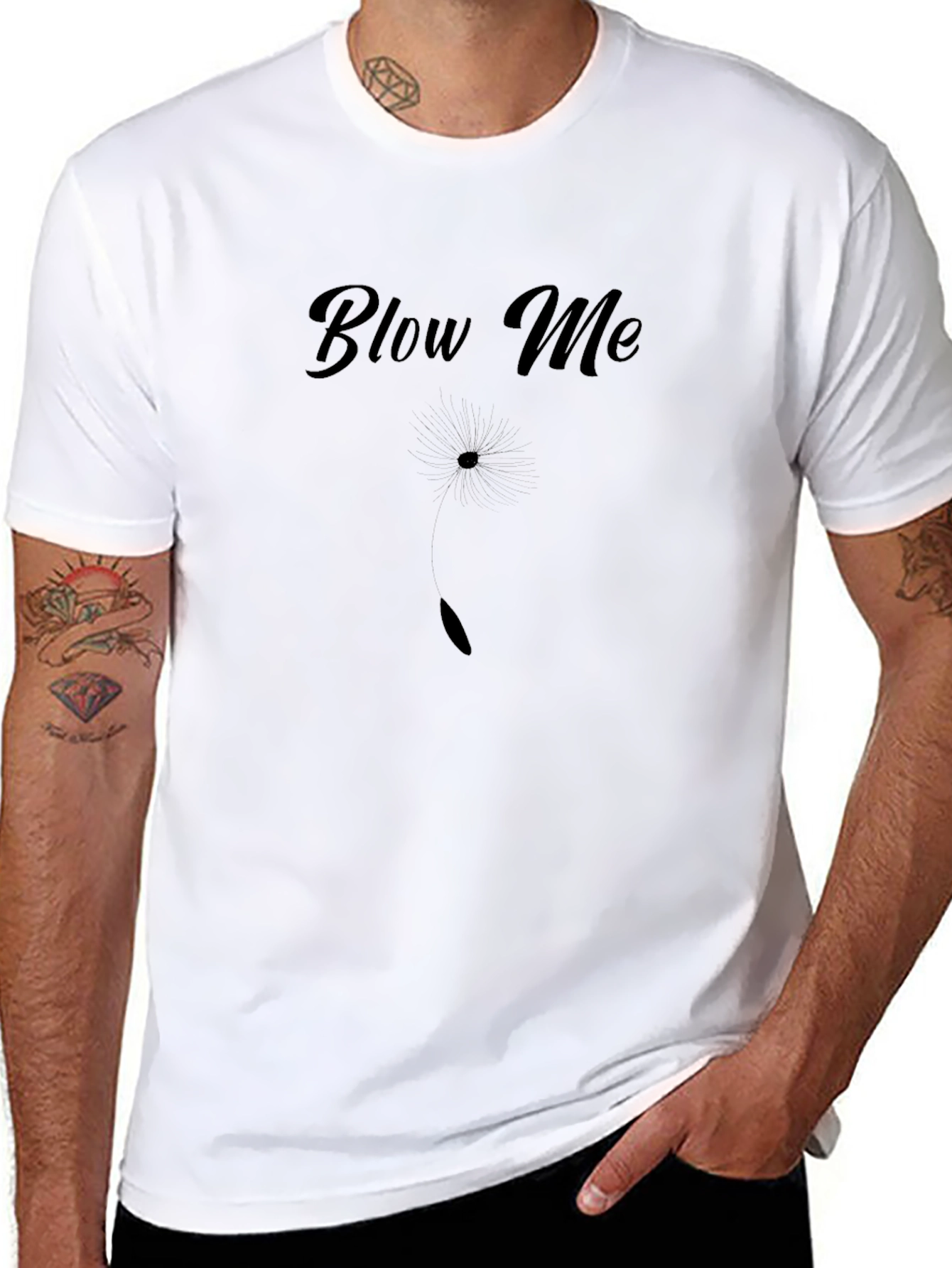 Black Blow Me Graphic T-Shirt