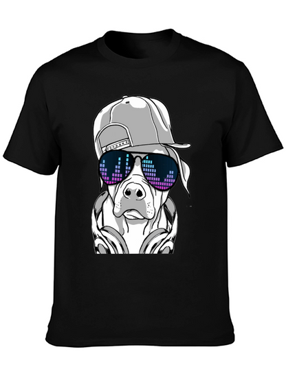 Cool Dog Graphic Tee - Black T-Shirt