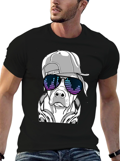 Cool Dog Graphic Tee - Black T-Shirt
