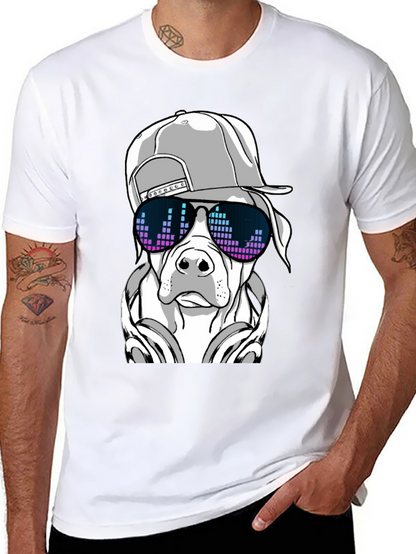 Cool Dog Graphic Tee - Black T-Shirt