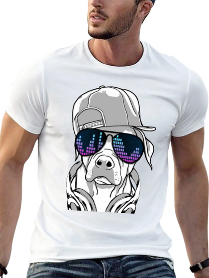 Cool Dog Graphic Tee - Black T-Shirt