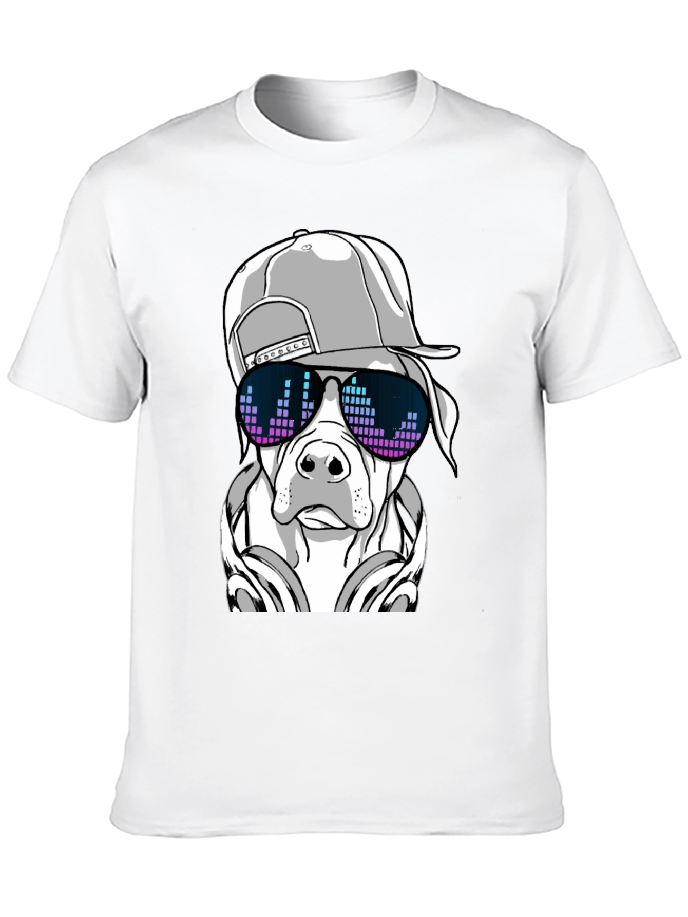 Cool Dog Graphic Tee - Black T-Shirt