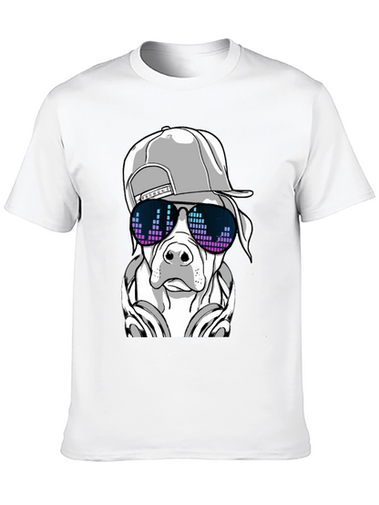 Cool Dog Graphic Tee - Black T-Shirt
